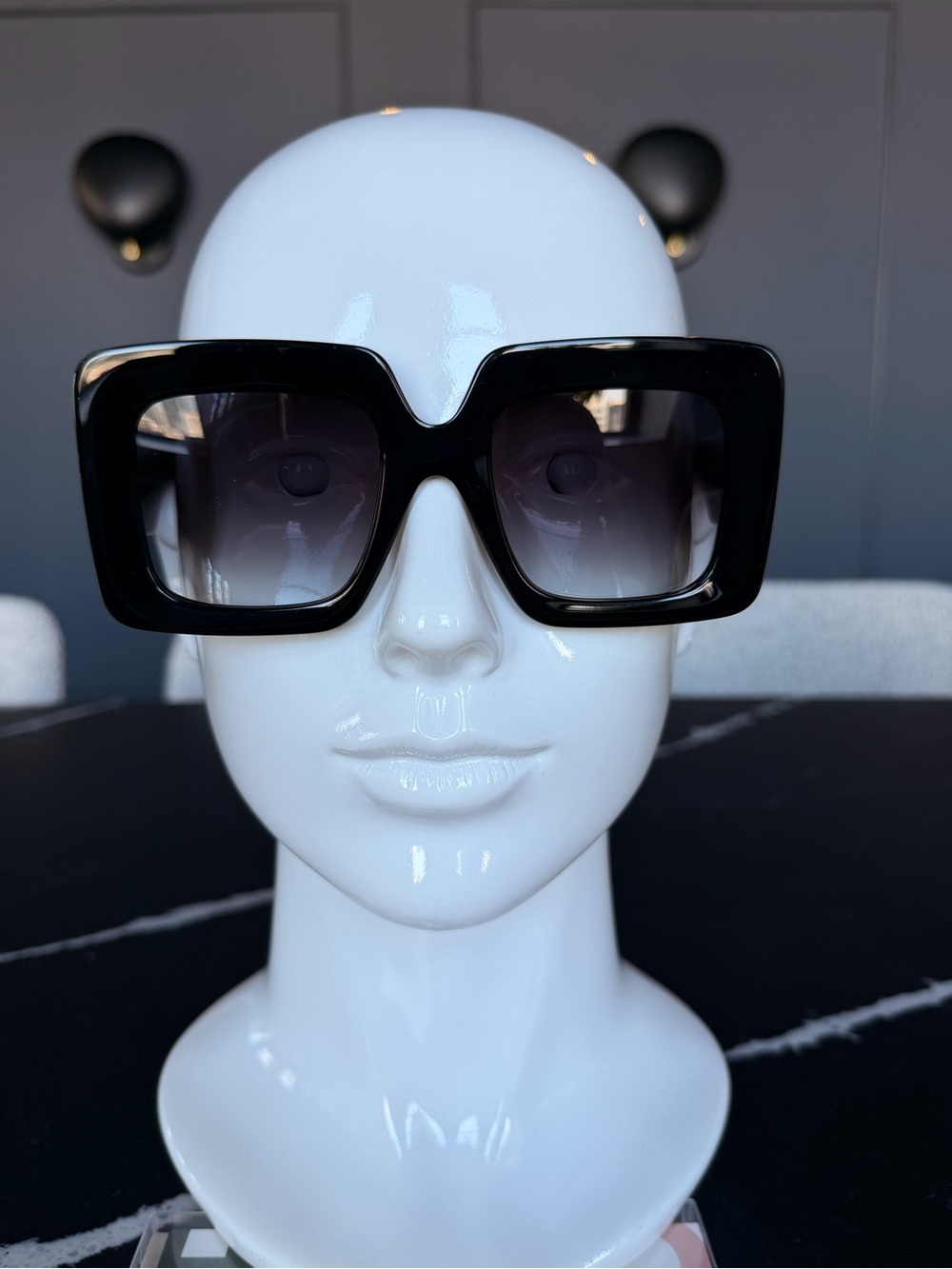 Loewe Black Oversized Square Sunglasses